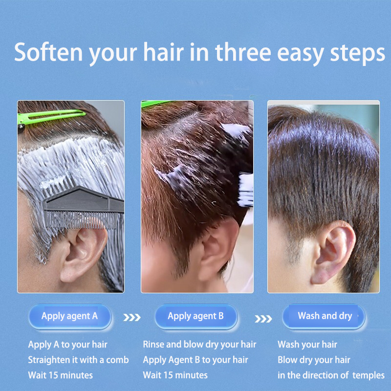 3 In 1 Keratin Hair Straightening Cream Permanent