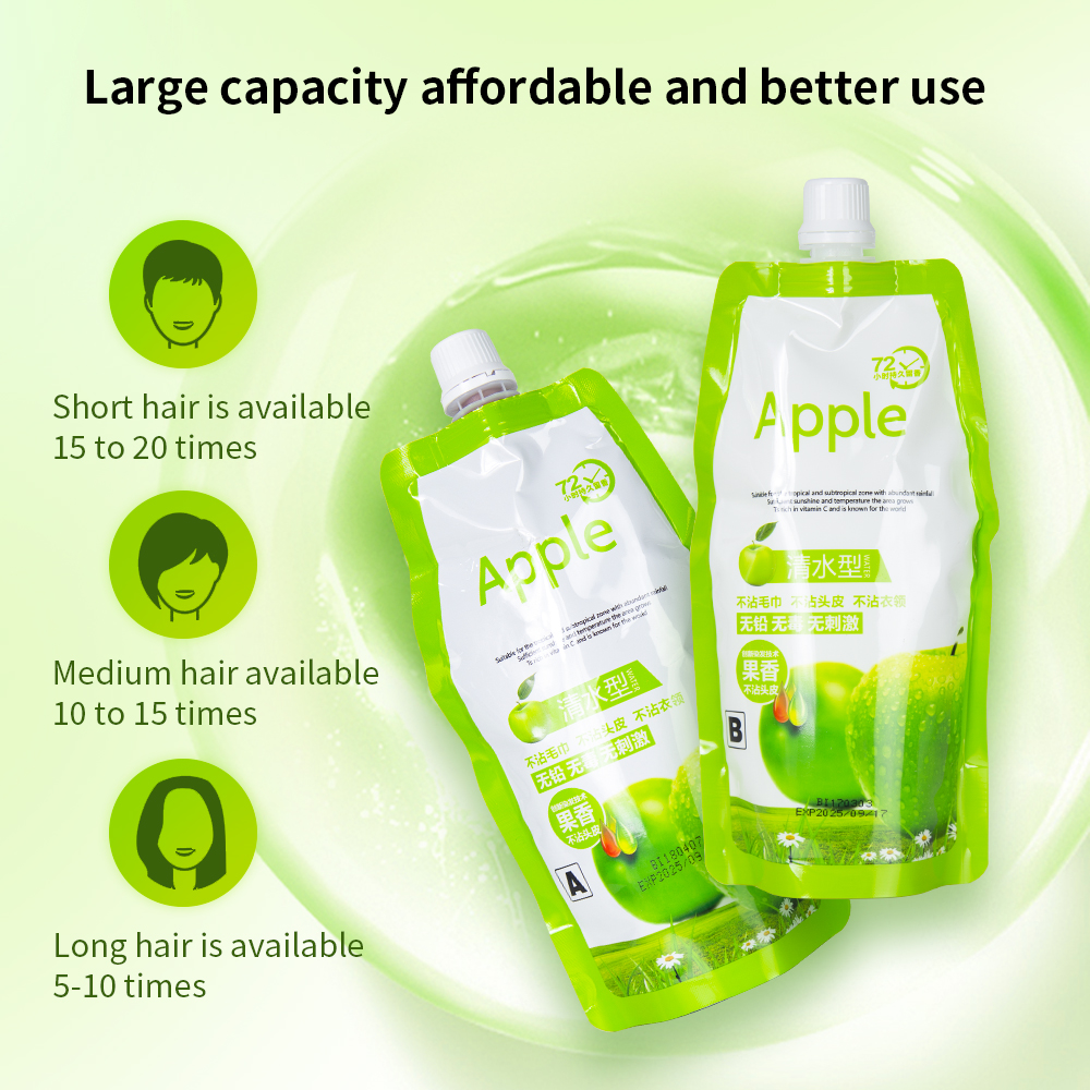 Chinese Ammonia Free 72 96 Hours Apple Hair Color Dye