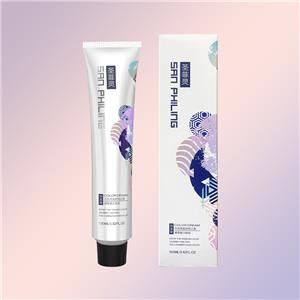 Silver Ash Blonde Caffeine-Infused Peptide-Enriched Hair Color Cream for a Bronde Transformation