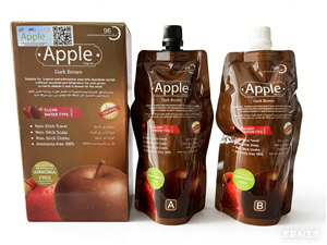 Темно-коричневая краска для волос для получения яблочного оттенка