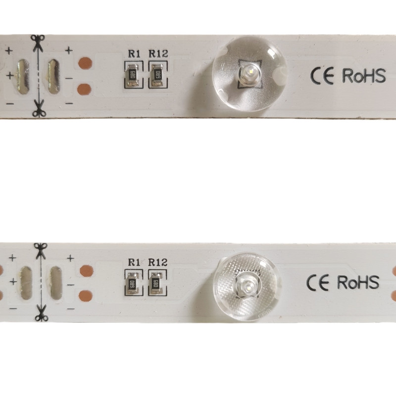 Barre lumineuse LED dure à lentille diffuse