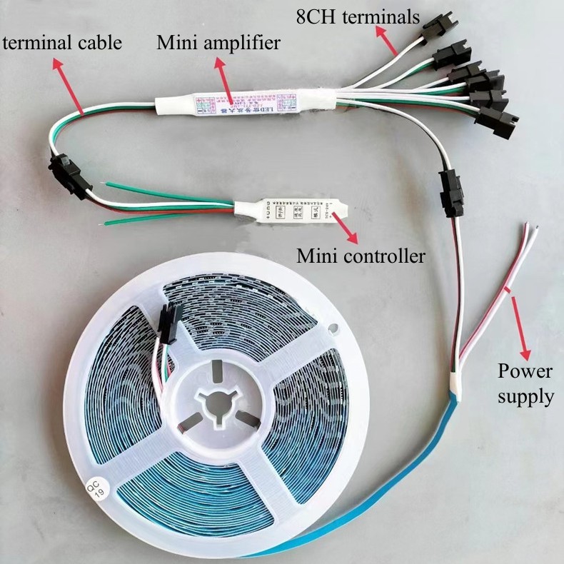 individually addressable led strip supply