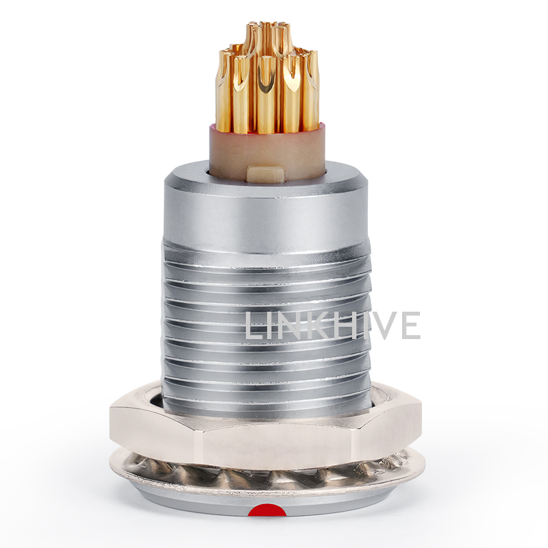 EGG 00B 4B Circular Metal Push Pull Connector Socket