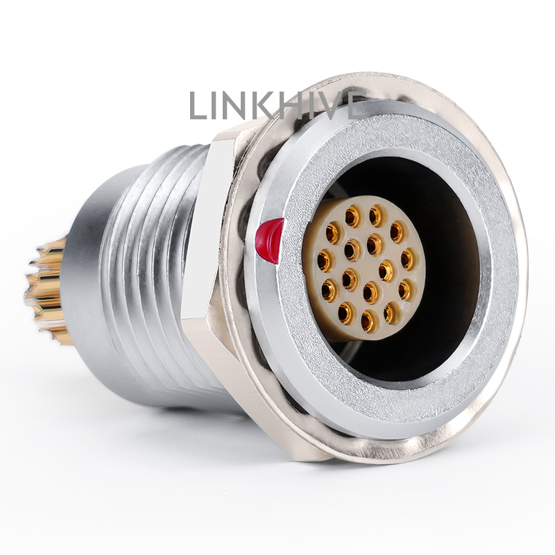 EGG 00B 4B Circular Metal Push Pull Connector Socket