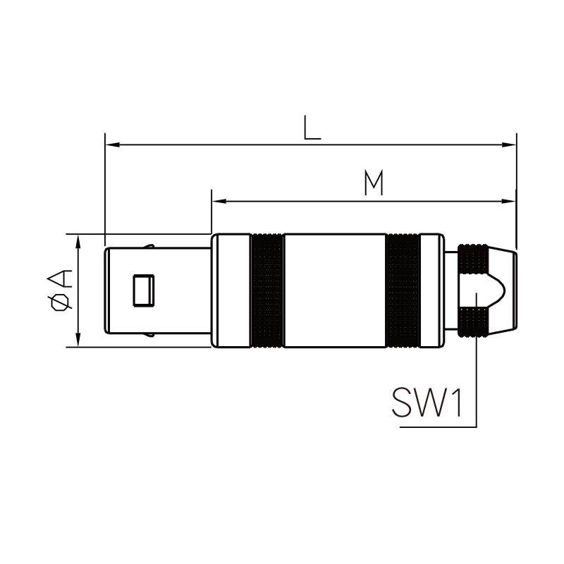 S Series FFA 2s/1s/3s/4s/5s/6s Circular Metal Half Moon Connector