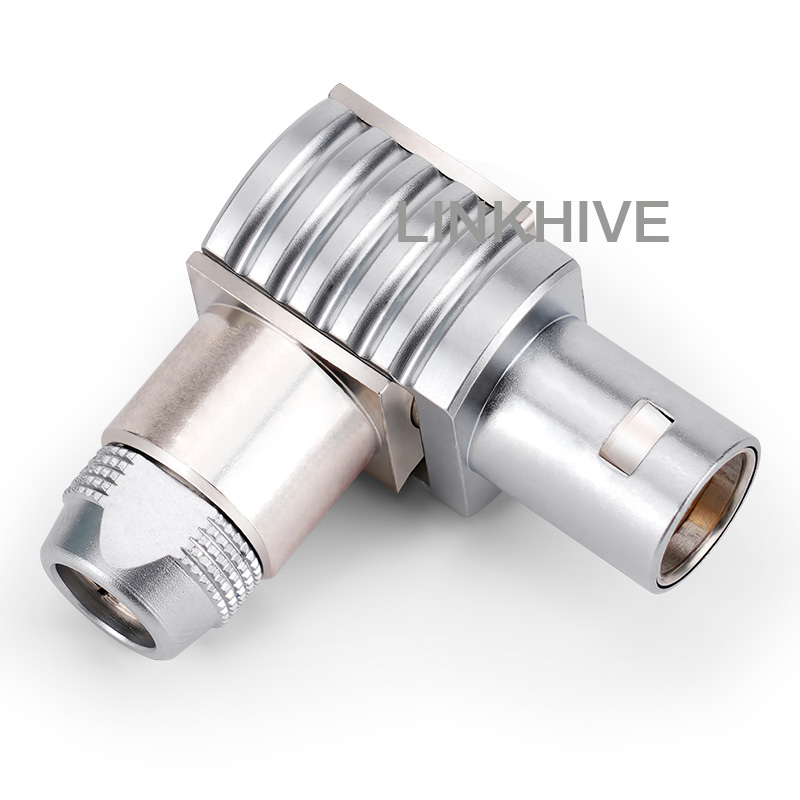 S Series FLA 00S/0S/1S/2S Half Moon Metal Circular Elbow Connector