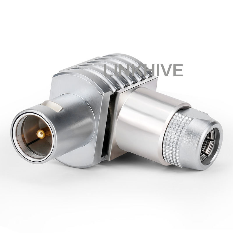 S Series FLA 00S/0S/1S/2S Half Moon Metal Circular Elbow Connector