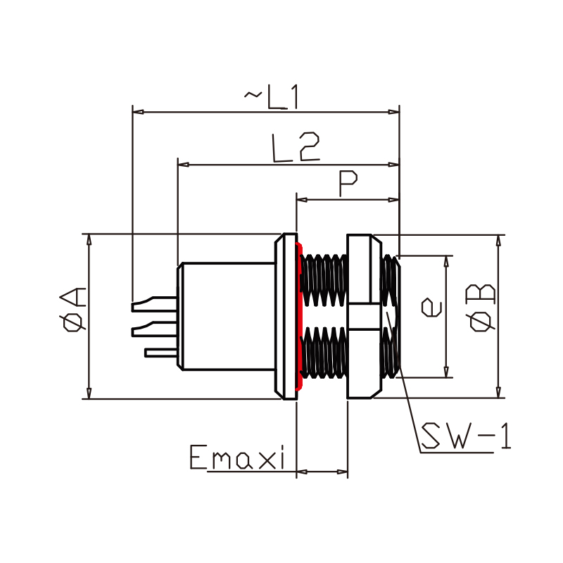 T series HMG 00T 0T 1T 2T 3T Circular Watertight Socket