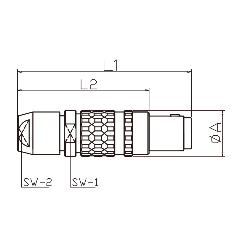 T Series FGG Outdoor Use waterproof circular push pull connector