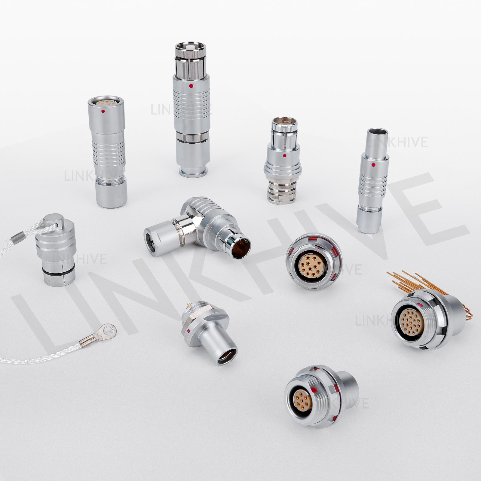 IP68 MINI G8 SNAP F Series Circular Connector Receptacle