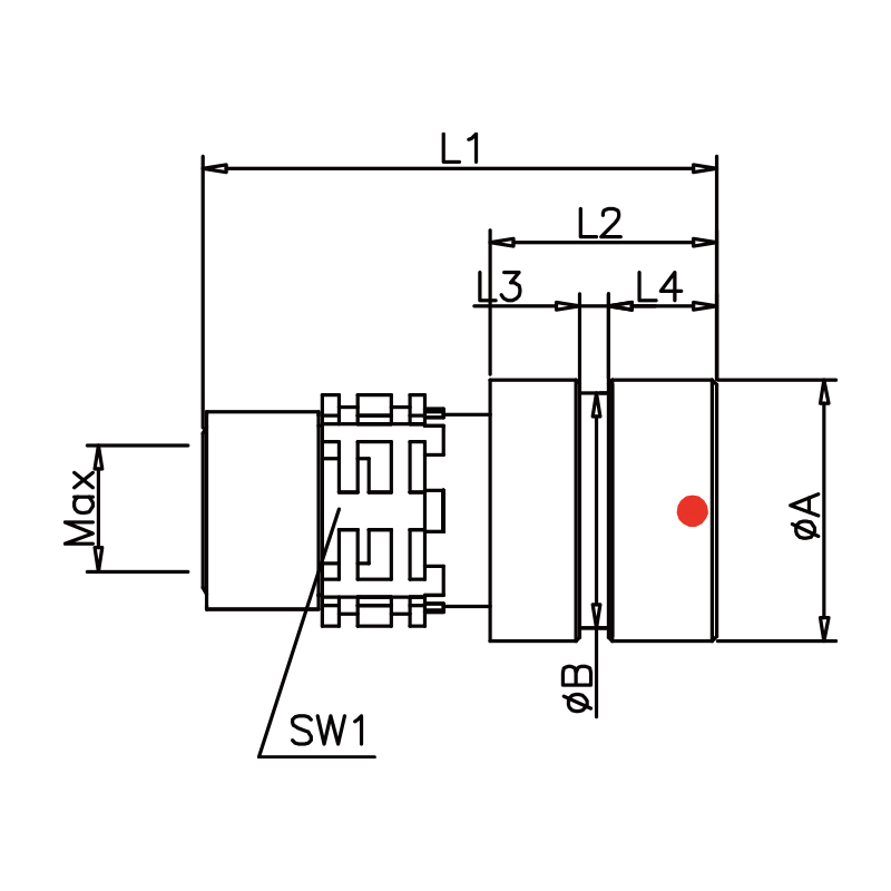 Replacement AMC Series Waterproof Y K1 in line receptacle