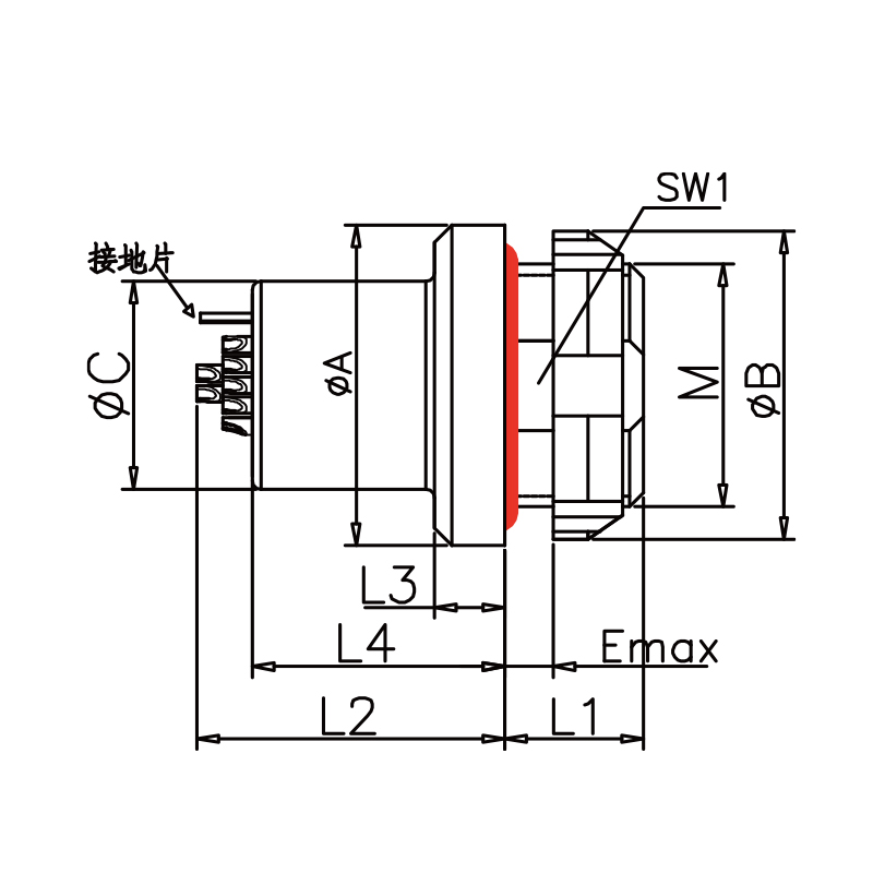 Mil Spec Amc Series Y G8 0Y/1Y/AY/2Y receptacle