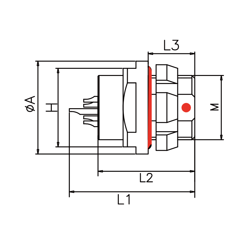 Replacement Ultimate Series UR01 Low Profile Receptacle