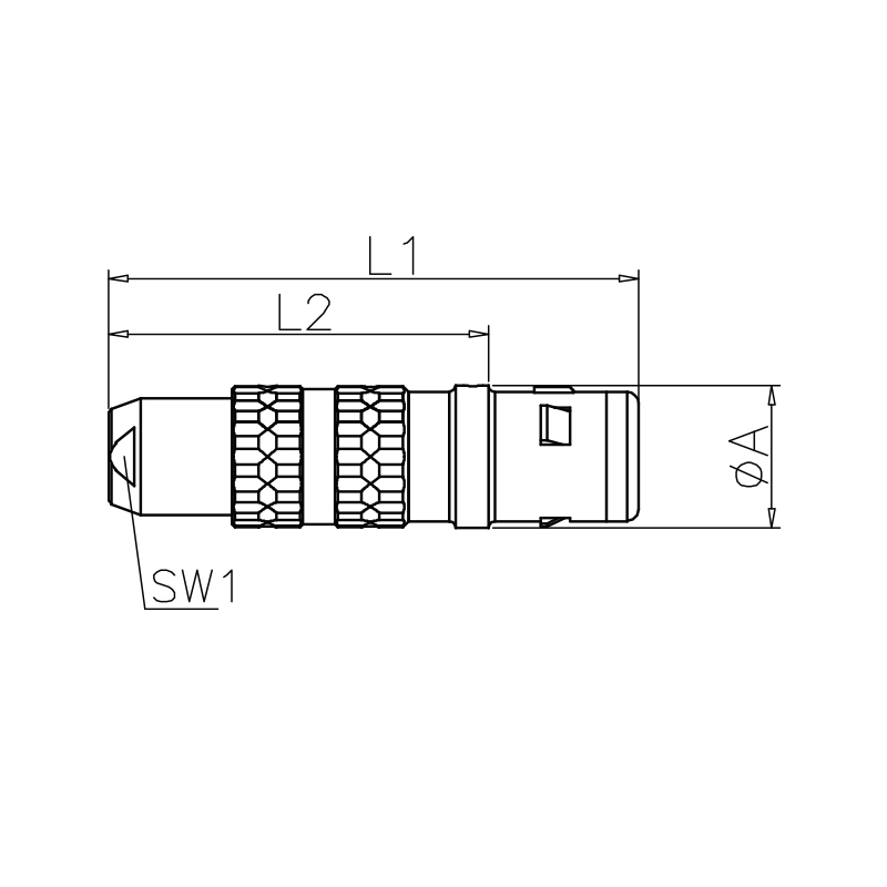 E series Waterproof Coaxial cable connectors FGG