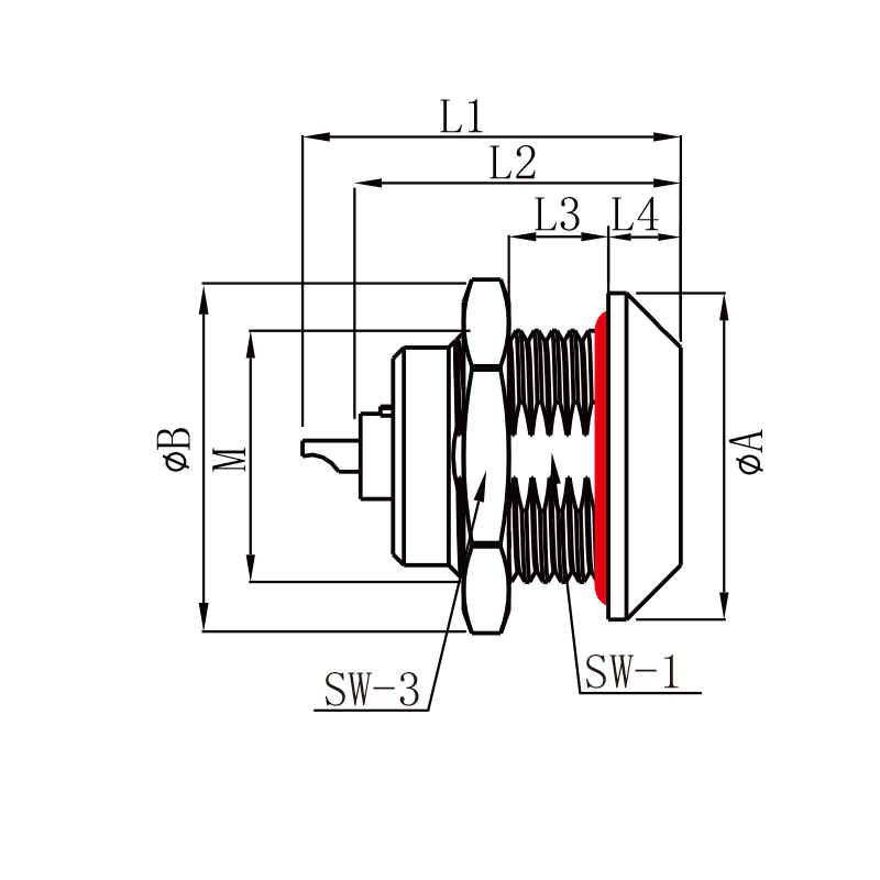 E series ERA Female Multi-Pin Push-Pull Circular Connector Socket