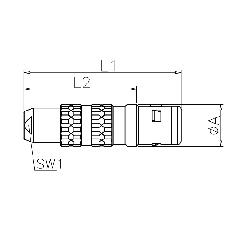 FFA 0E 1E 2E 3E Serie Ip68 Circular Push Pull Plug Aviation