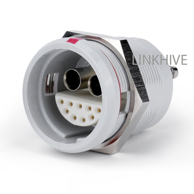 EGG 4P Plastic Hermetic Pneumatic Circular Socket With Fluidic Flow