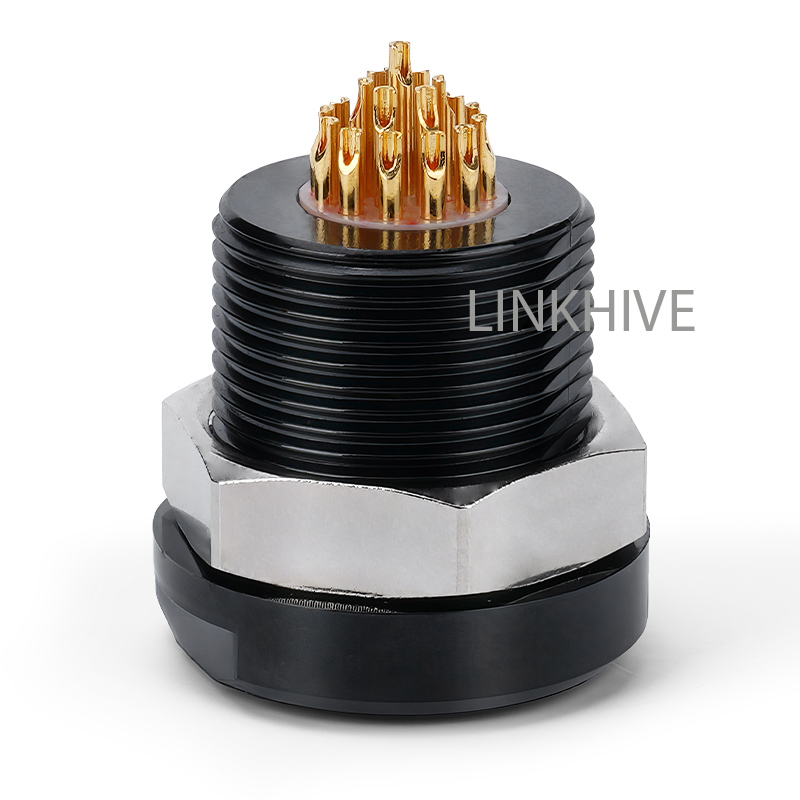 Plastic PC.2A.G5 Miniature Circular Connector Receptacle