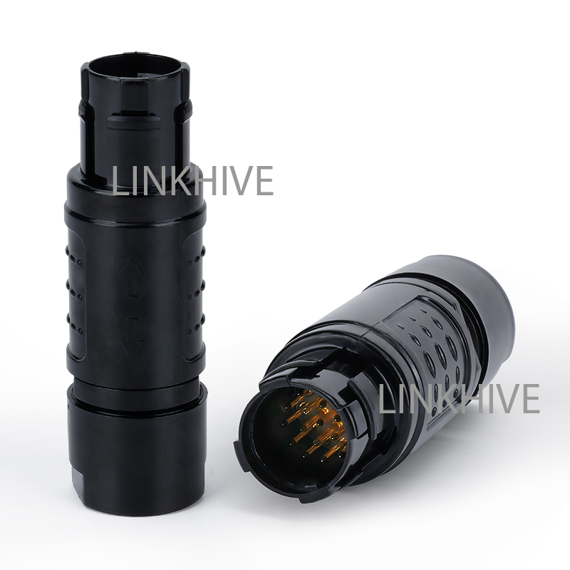 PC.2A.S1 Plastic Miniature Circular Connector with Push Pull Locking