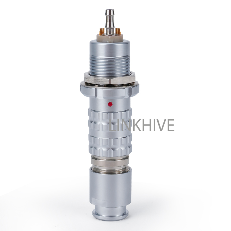 FGG 3B106 6+1 fluidic circular connectors with Shut-off valves