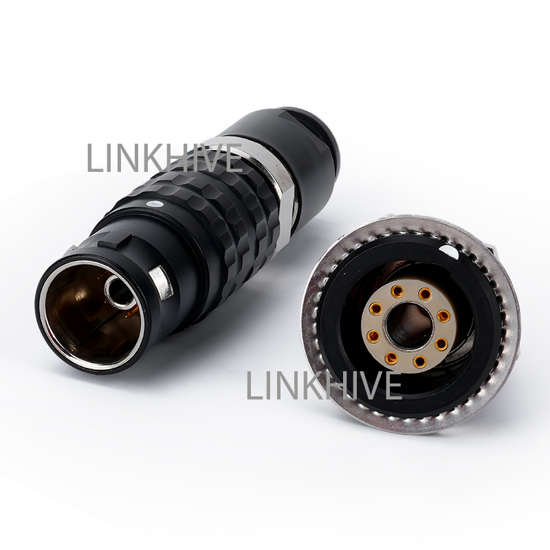 FGG B108 8+1 fluidic/Pneumatic Circular Push Pull Connectors