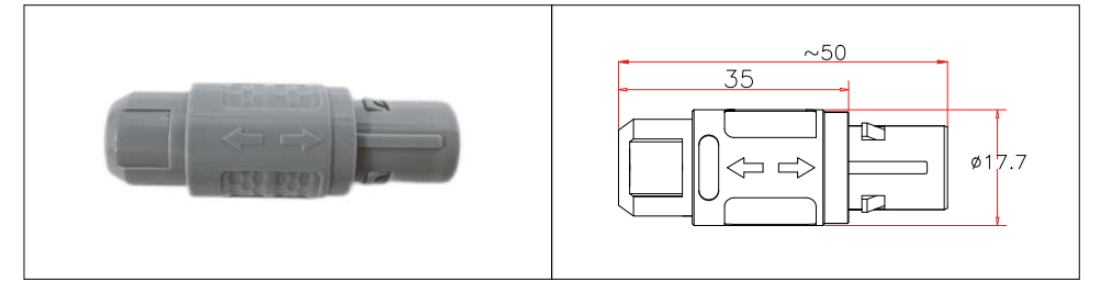 plastic push pull Connector