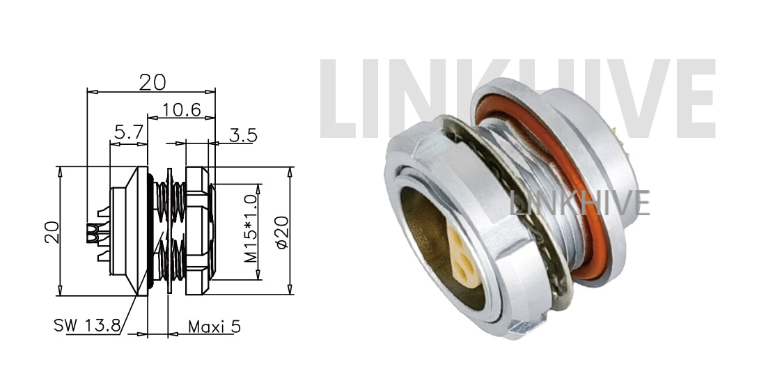 watertight socket