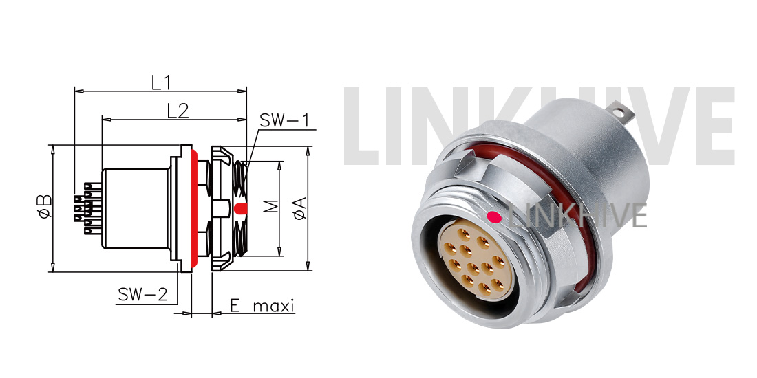 panel mount receptacle panel mount receptacle