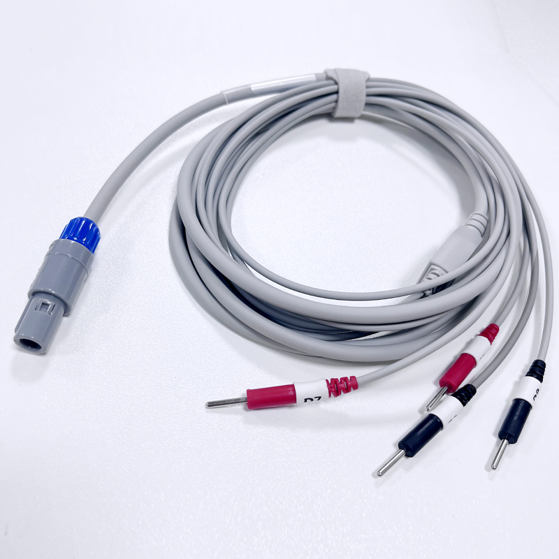 Custom 5-Lead Medical ECG Monitoring Cable Assemblies Solution
