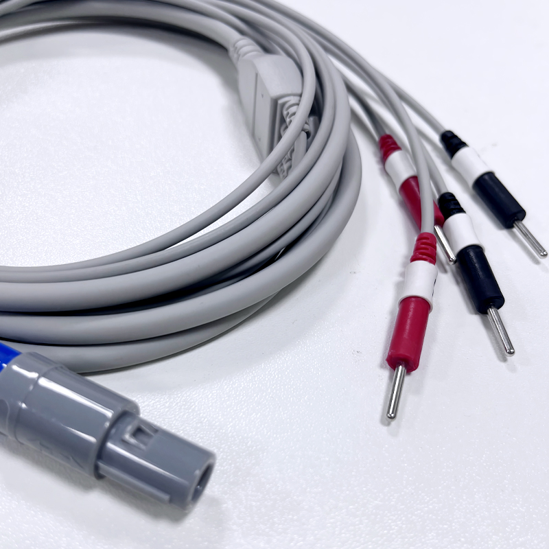 Custom 5-Lead Medical ECG Monitoring Cable Assemblies Solution