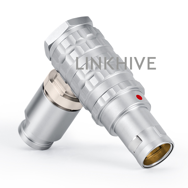 What is the role of the 90 degree cable connector?