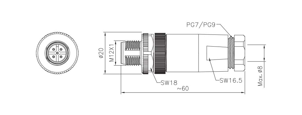 12 connector