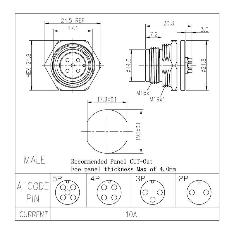 M16 connector