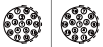 Miniature plastic circular connector