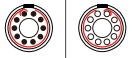Pneumatic /fluidic circular connector