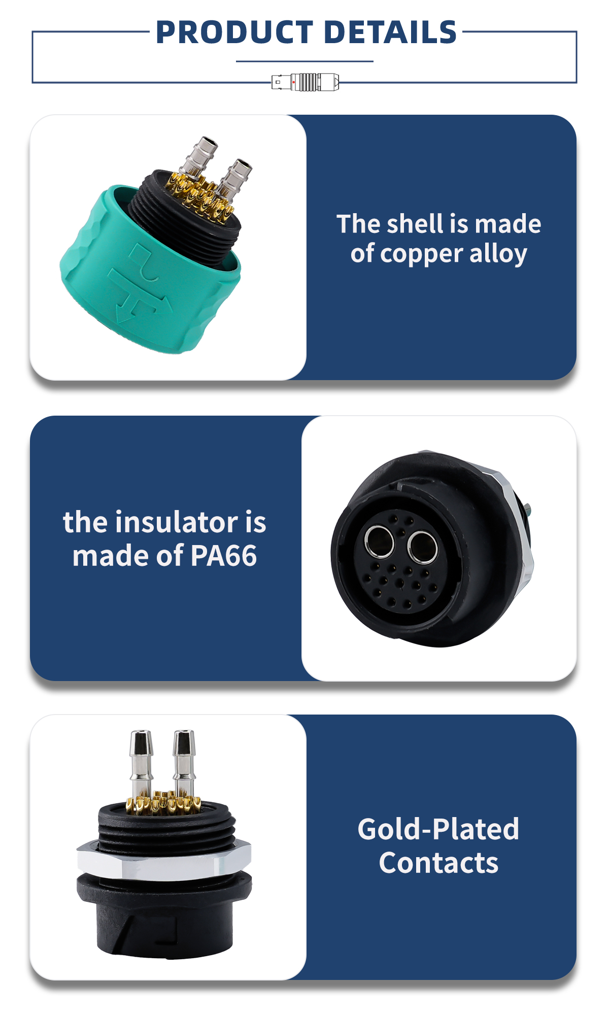 Circular Push-pull Connector Used for Cable