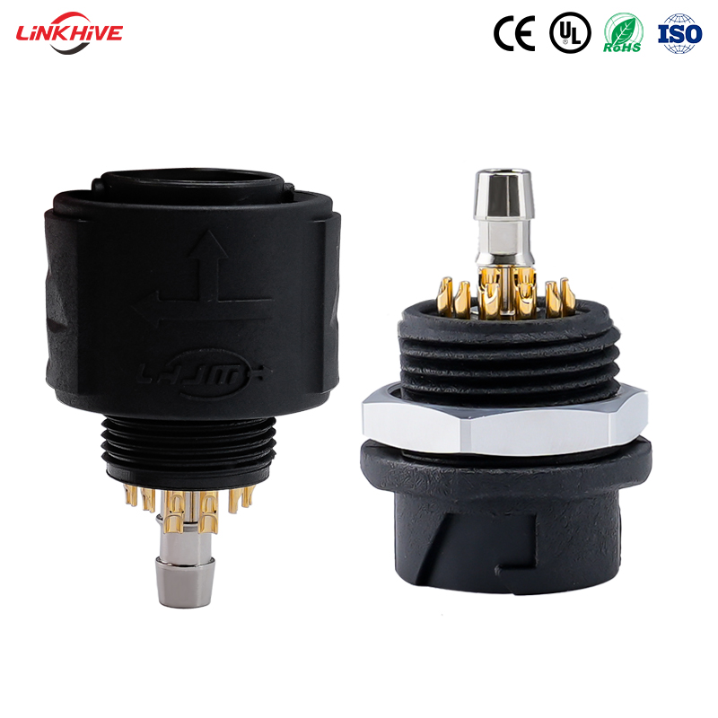 OEM Custom ZM16A Circular Connector | 108/208 Pin IP68 PA66 Plastic Socket with Gold-plated Copper Alloy Contacts for Medical Devices