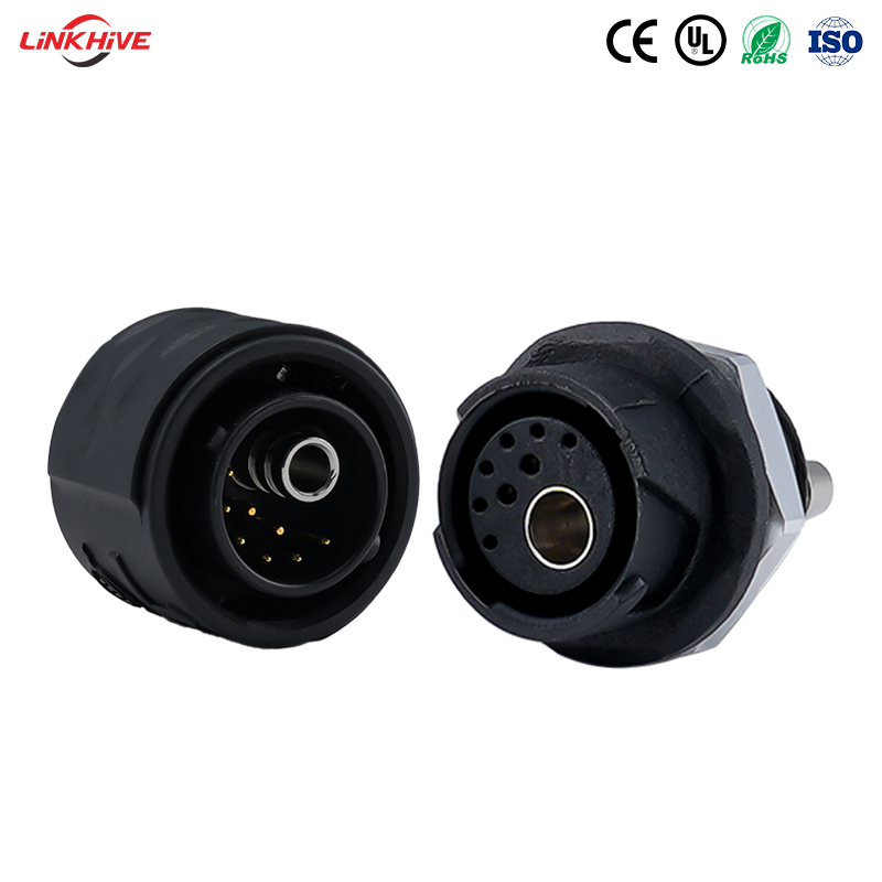 OEM Custom ZM16A Circular Connector | 108/208 Pin IP68 PA66 Plastic Socket with Gold-plated Copper Alloy Contacts for Medical Devices