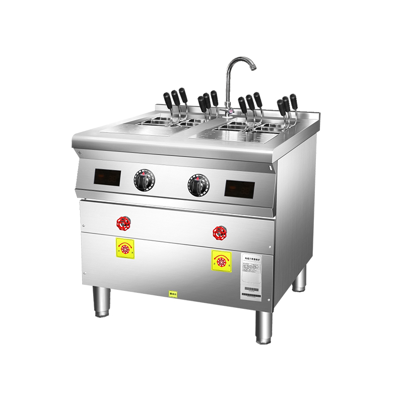 6 Holes Restaurant Automatic Induction Noodle Boiling Machine