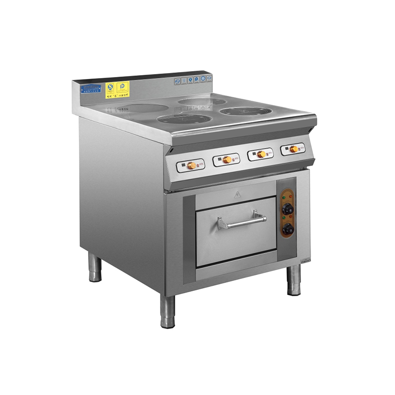 4 Burner Induction Cooker with Electric Oven