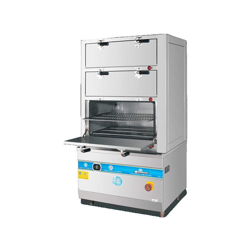 3 Doors Commercial Seafood Steamer Machine