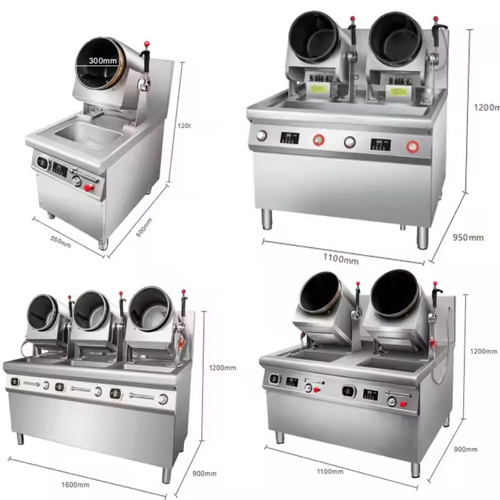 Semikron Automatic Rotary Stir Fry Cooking Machine for Restaurant