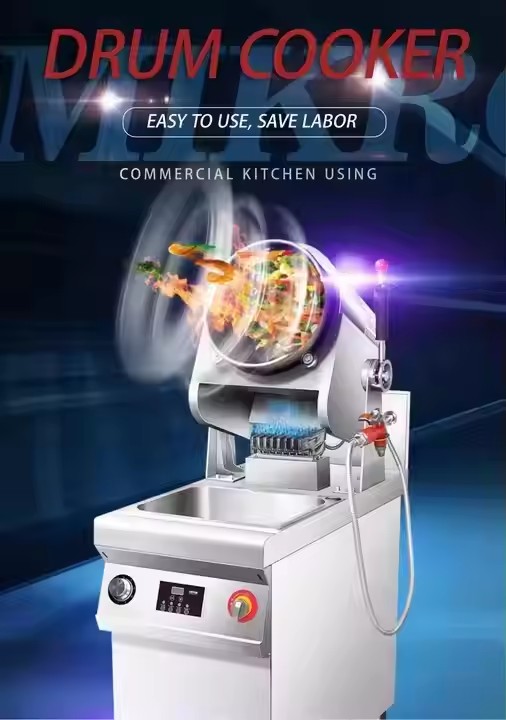 Semikron Automatic Rotary Stir Fry Cooking Machine for Restaurant