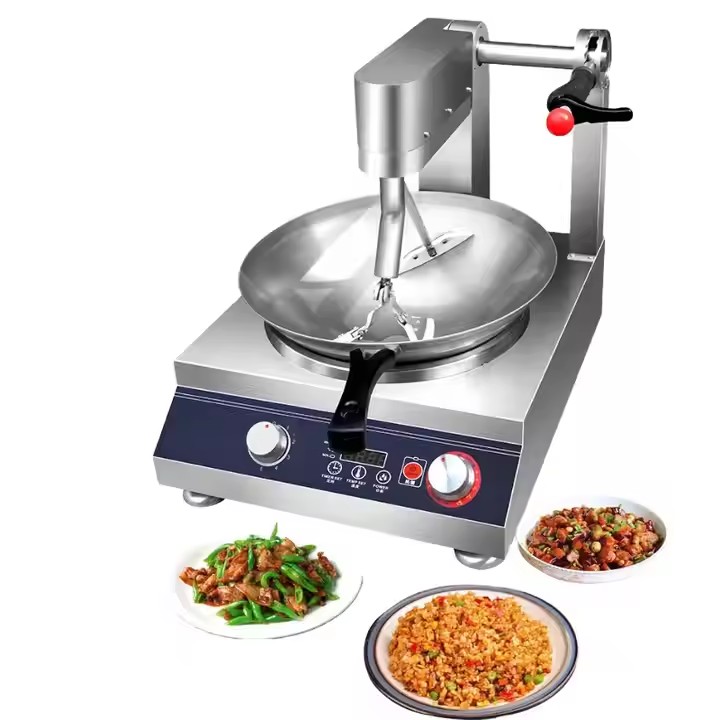 Semikron Gas Automatic Cooking Wok Machine AI Cooking Robot Stir Fry Restaurants Cooking Machine