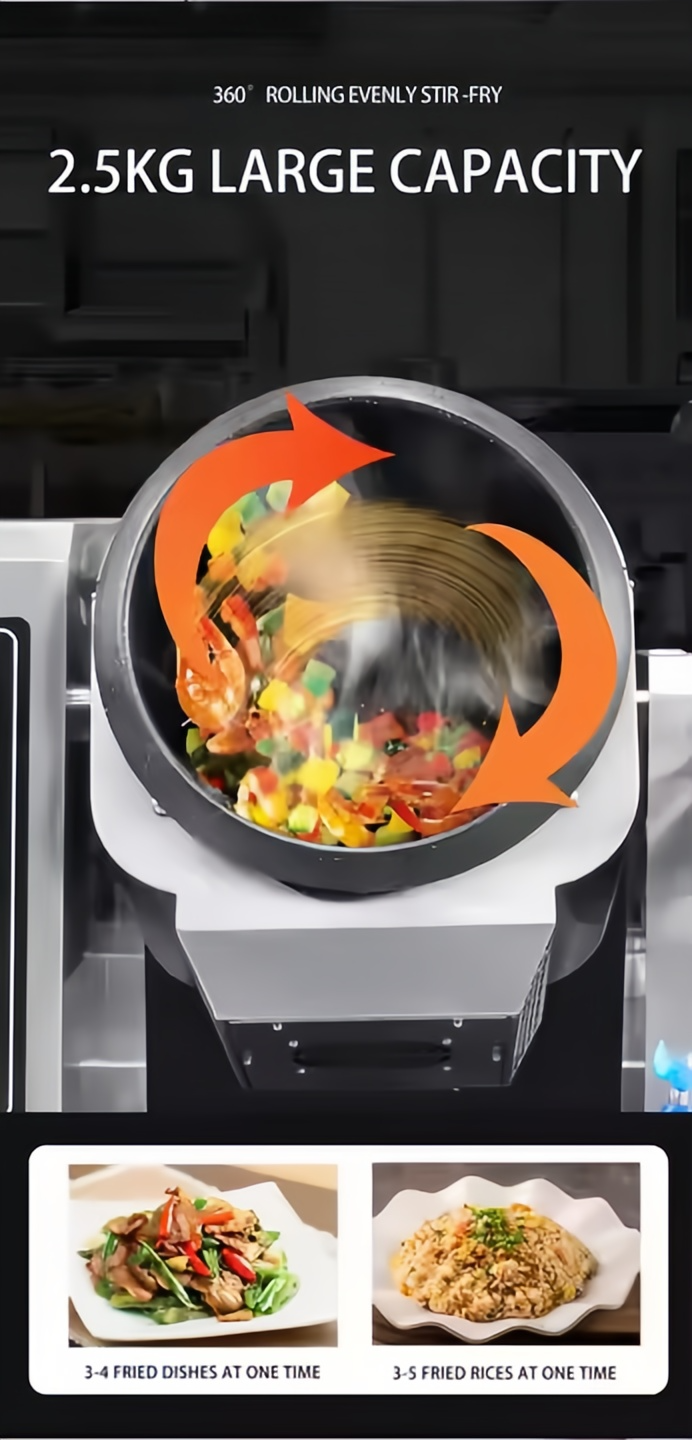 Semikron Best Price Automatic Cooking Wok Machine Auto Stir Fry Egg rice Fried Rice Cooking Robot