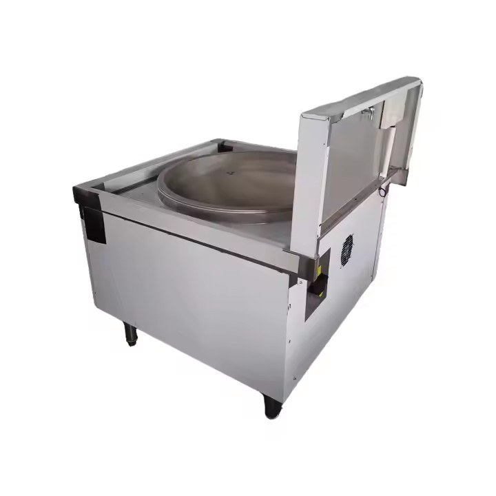 SEMIKRON 20-50KW Big Induction Heating Wok Stove Commercial Cooking Wok Smokeless Design