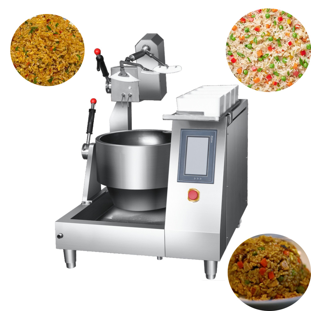 SEMIKRON Automatic Big Fried Rice Cooking Wok Machine Large-scale commercial AI cooking Robot