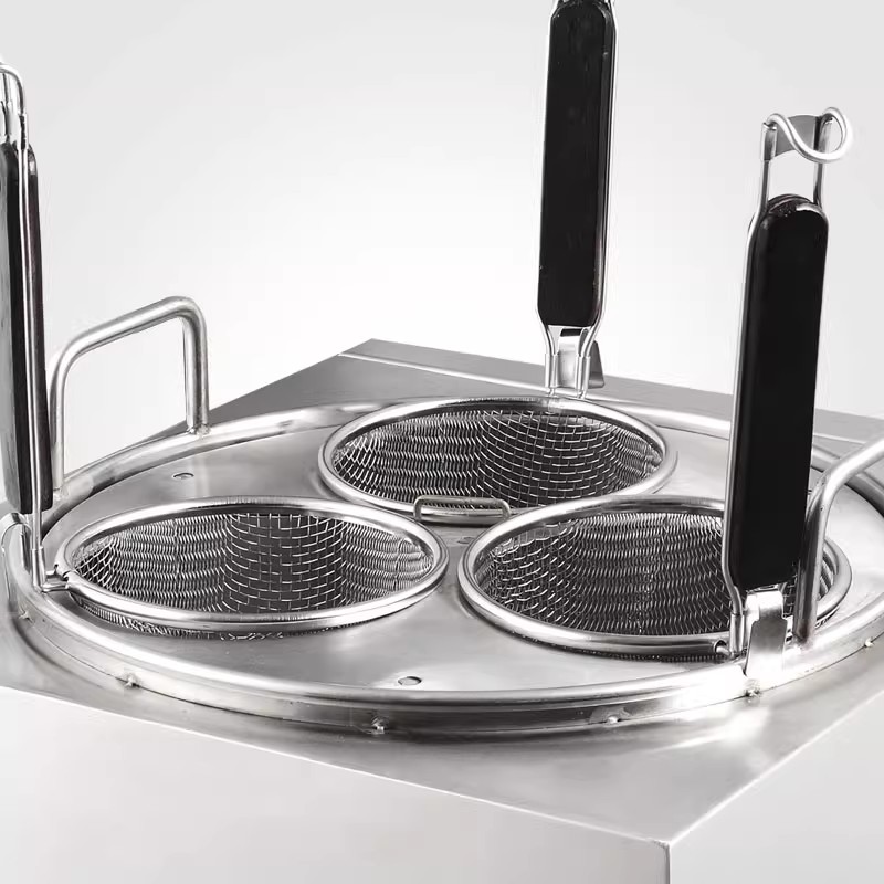 Semikron 3 Pot induction cooker for Pasta, 3000W commercial countertop noodle Pasta, energy-saving household soup Pasta cooker