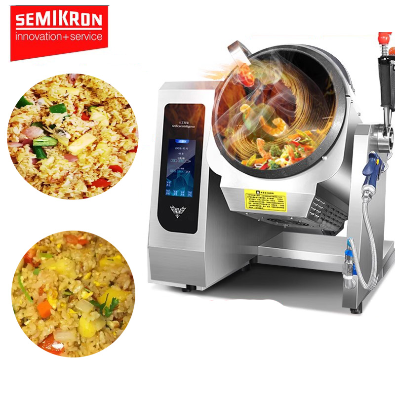 Automatic cooking robot for Indian curry and chicken fried rice restaurants in Southeast Asia