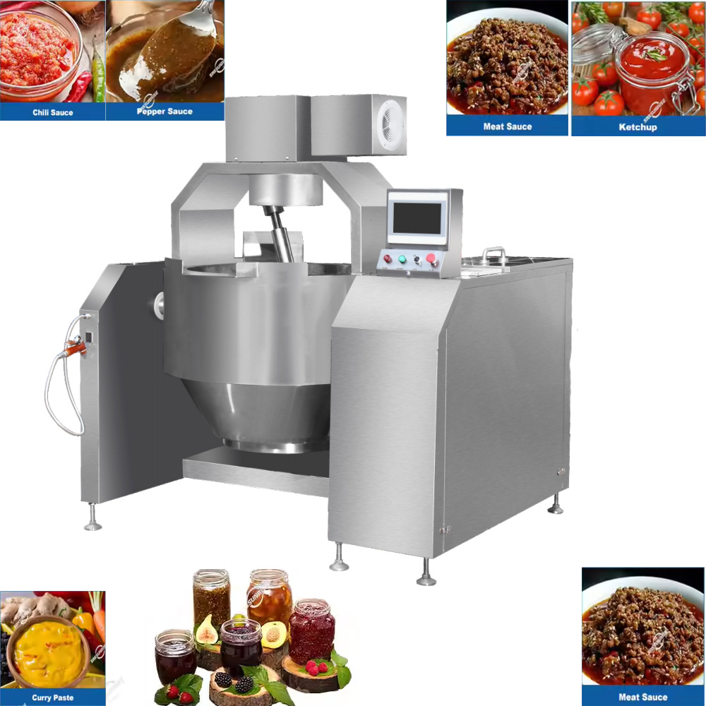 SEMIKRON Stainless Steel 100L-300L Tilting Planetary Pot Custard Cooking Mixer Machine Industrial Curry Paste Sauce